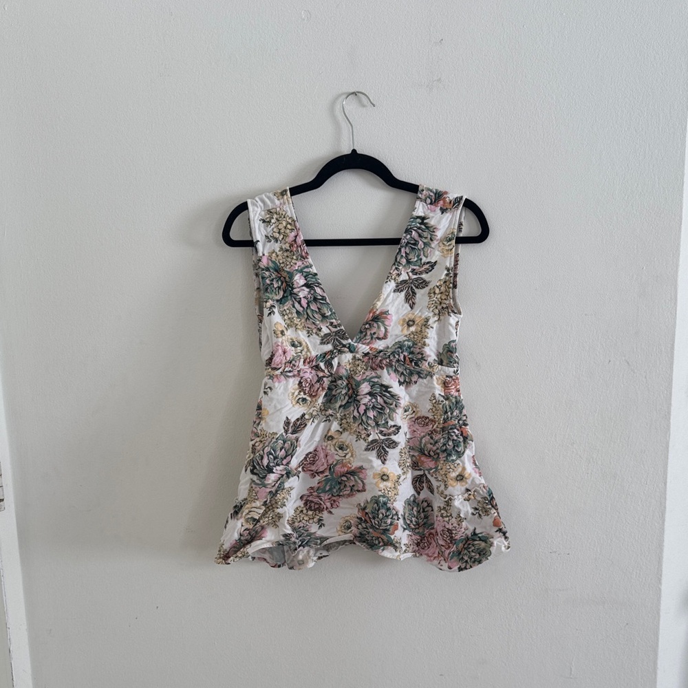 Maaji Floral V-Neck Sleeveless Top